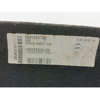 Recambio de bandeja trasera para citroën c4 cactus 1.2 thp 110 referencia OEM IAM 98013537ZD  