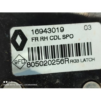 Recambio de cerradura puerta delantera derecha para renault megane iv berlina 5p bose-edition referencia OEM IAM 805020256R  