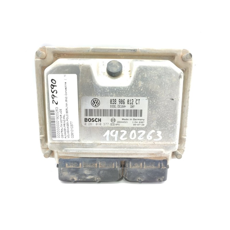 Recambio de centralita motor uce para volkswagen polo berlina (6n2) conceptline referencia OEM IAM 0281010377  