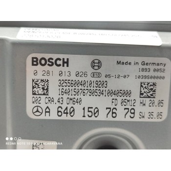 Recambio de centralita motor uce para mercedes-benz clase b (w245) 180 cdi (245.207) referencia OEM IAM 0281013026  