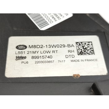 Recambio de faro derecho para land rover range rover evoque r-dynamic basis referencia OEM IAM M8D213W029BA  