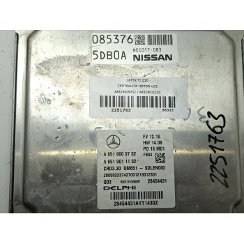 Recambio de centralita motor uce para infiniti q30 2.2 d referencia OEM IAM A6519009702 / A6519011102  
