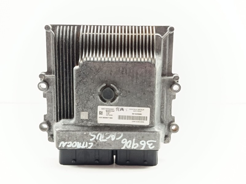 Recambio de centralita motor uce para citroën c4 cactus 1.2 thp 110 referencia OEM IAM 9806671980 / 9819269980  