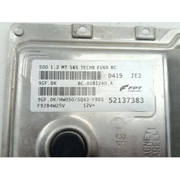 Recambio de centralita motor uce para fiat 500 (312_) 1.2 (312axa1a) referencia OEM IAM 52137383  