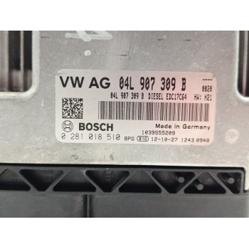 Recambio de centralita motor uce para volkswagen golf vii lim. edition bluemotion referencia OEM IAM 0281018510 / 04L907309B  