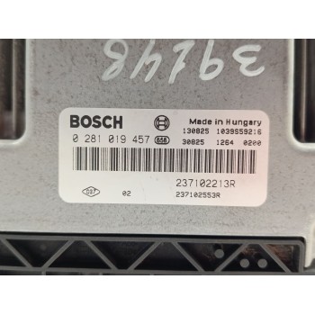 Recambio de centralita motor uce para dacia sandero stepway referencia OEM IAM 0281019457 / 237102213R / 237102553R  