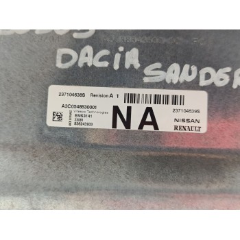 Recambio de centralita motor uce para dacia sandero iii 1.0 tce 90 referencia OEM IAM 237104638S / 237104639S  