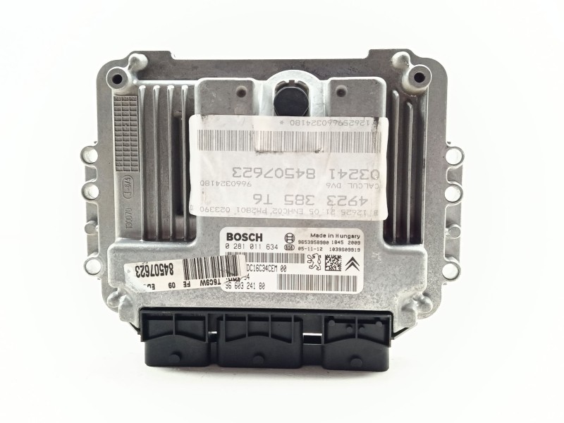 Recambio de centralita motor uce para peugeot 307 sw (3h) 1.6 hdi 110 referencia OEM IAM 0281011634 / 9660324180  