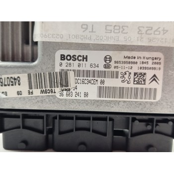 Recambio de centralita motor uce para peugeot 307 sw (3h) 1.6 hdi 110 referencia OEM IAM 0281011634 / 9660324180  