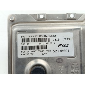 Recambio de centralita motor uce para fiat 500 (312_) 1.2 (312axa1a) referencia OEM IAM 52138601  
