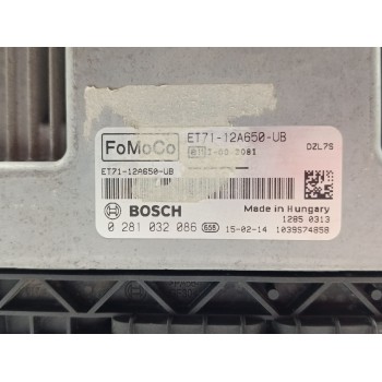 Recambio de centralita motor uce para ford transit courier trend referencia OEM IAM 0281032086 / ET7112A650UB  