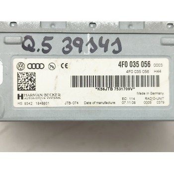 Recambio de sistema audio / radio cd para audi q5 (8rb) 3.0 tdi quattro referencia OEM IAM 4F0035056  