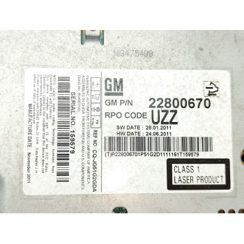 Recambio de sistema audio / radio cd para chevrolet orlando (j309) 2.0 d referencia OEM IAM 22800670  