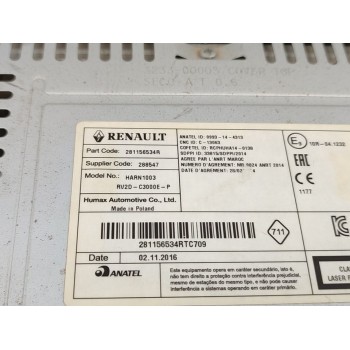 Recambio de sistema audio / radio cd para dacia duster ambiance 4x2 referencia OEM IAM 281156534R  