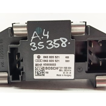 Recambio de resistencia calefaccion para audi a4 ber. (b8) básico referencia OEM IAM 8K0820521  