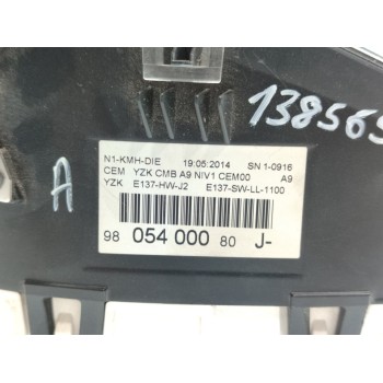 Recambio de cuadro instrumentos para peugeot 208 access referencia OEM IAM 9805400080J  