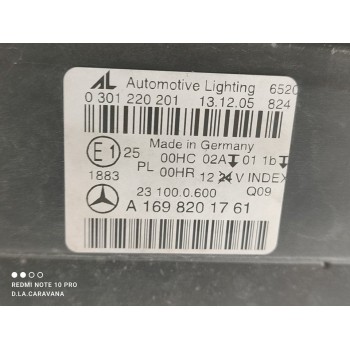 Recambio de faro izquierdo para mercedes-benz clase b (w245) 180 cdi (245.207) referencia OEM IAM A1698201761  