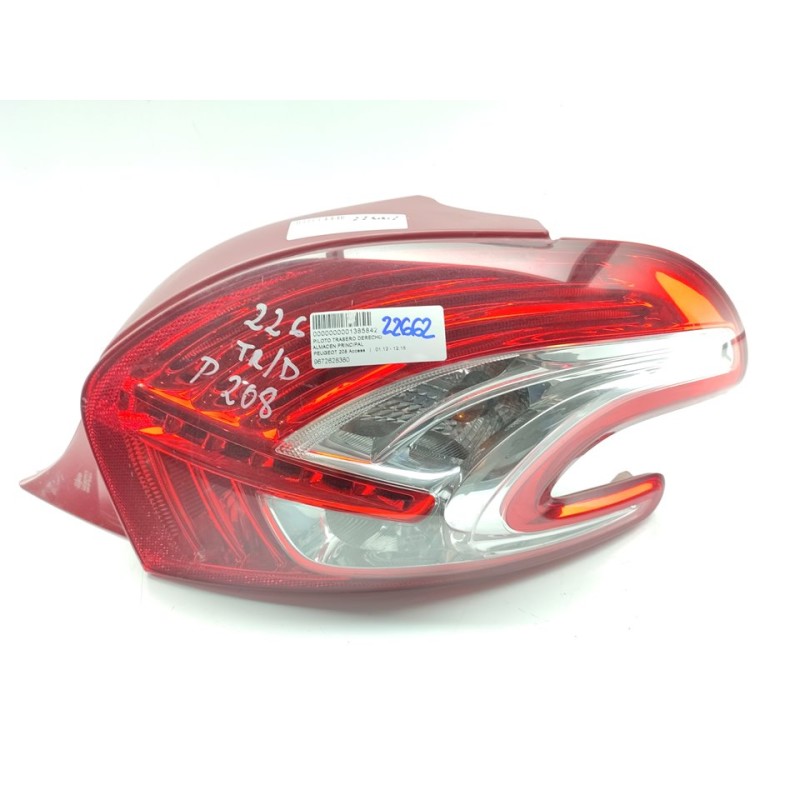 Recambio de piloto trasero derecho para peugeot 208 access referencia OEM IAM 9672628380  