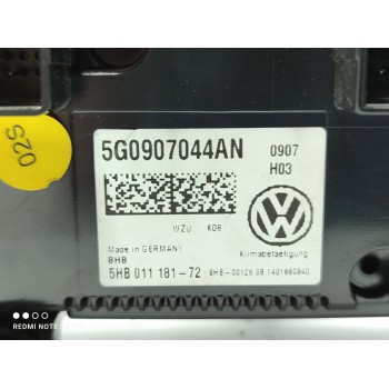 Recambio de mando climatizador para volkswagen golf vii lim. gtd bluemotion referencia OEM IAM 5G0907044AN  