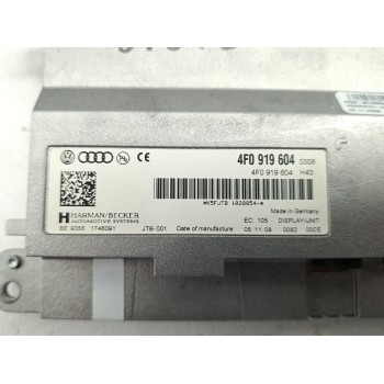 Recambio de pantalla multifuncion para audi q5 (8rb) 3.0 tdi quattro referencia OEM IAM 4F0919604  