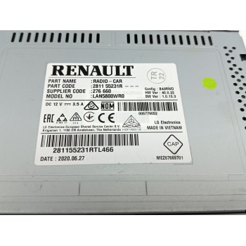 Recambio de pantalla multifuncion para dacia duster (hm_) 1.0 lpg (hmmt) referencia OEM IAM 281155231R  