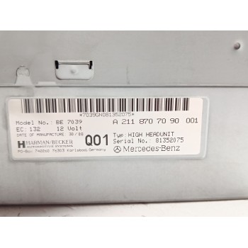 Recambio de sistema audio / radio cd para mercedes-benz clase cls (w219) 320 cdi (219.322) referencia OEM IAM A2118707090  