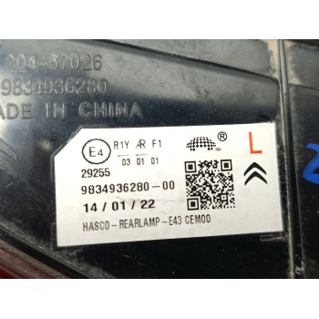 Recambio de piloto trasero izquierdo interior para citroën c5 x shine pack referencia OEM IAM 9834936280 / YL01930880  