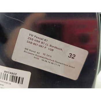 Recambio de guantera para volkswagen passat lim. (362) edition bluemotion referencia OEM IAM 3C1857101L / 3C1857101 3AB857097 