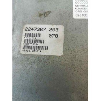 Recambio de centralita motor uce para opel omega b básico berlina referencia OEM IAM 0281001427  