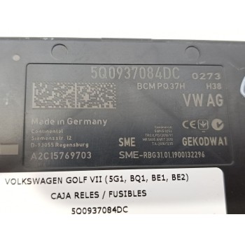 Recambio de caja reles / fusibles para volkswagen golf vii (5g1, bq1, be1, be2) 2.0 gti referencia OEM IAM 5Q0937084DC  