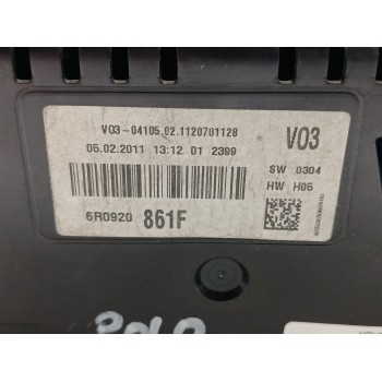 Recambio de cuadro instrumentos para volkswagen polo (6r1) advance referencia OEM IAM 6R0920861F  