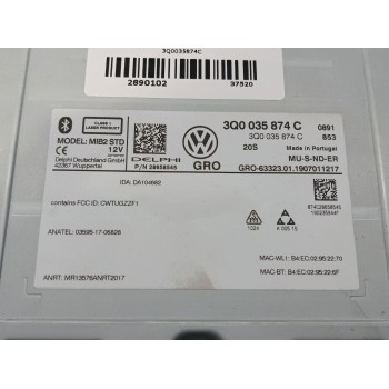 Recambio de sistema navegacion gps para volkswagen golf vii (5g1, bq1, be1, be2) 2.0 gti referencia OEM IAM 3Q0035874C  