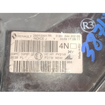 Recambio de faro derecho para renault megane iii berlina 5 p authentique referencia OEM IAM 260100017R  