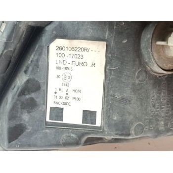 Recambio de faro derecho para renault kangoo authentique referencia OEM IAM 260106220R  