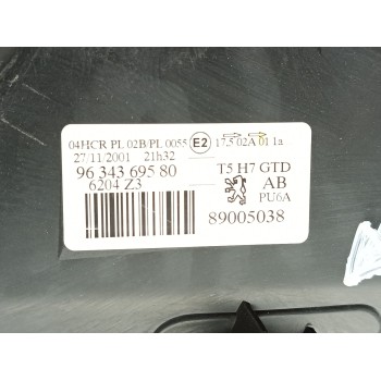 Recambio de faro izquierdo para peugeot 307 (3a/c) 2.0 hdi 110 referencia OEM IAM 9634369580 / 6204Z2  