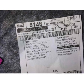 Recambio de juego asientos completo para audi q3 (8u) 2.0 tdi referencia OEM IAM   