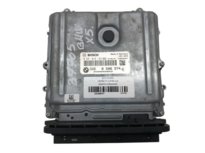 Recambio de centralita motor uce para bmw x5 (e70) xdrive40d referencia OEM IAM 8506574 / 0281016183 850657401 