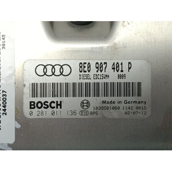 Recambio de centralita motor uce para audi a4 avant (8e) 2.5 tdi (120kw) referencia OEM IAM 8E0907401P / 0281011136  
