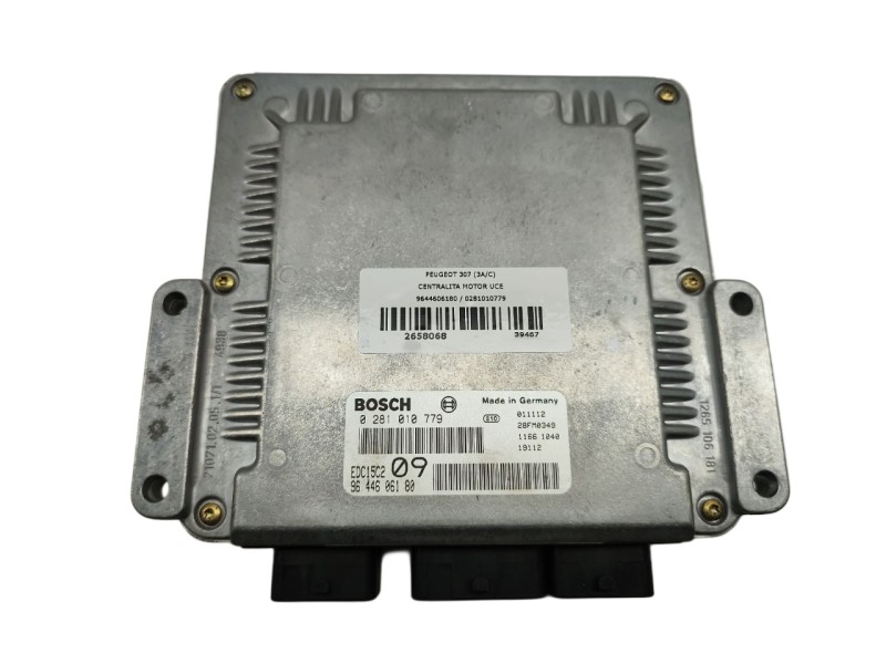 Recambio de centralita motor uce para peugeot 307 (3a/c) 2.0 hdi 110 referencia OEM IAM 9644606180 / 0281010779  