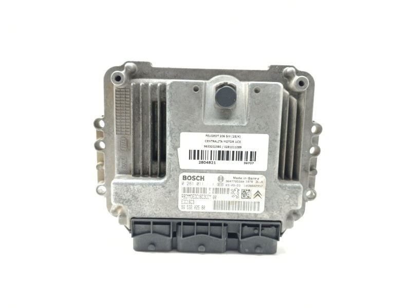 Recambio de centralita motor uce para peugeot 206 sw (2e/k) 2.0 hdi referencia OEM IAM 9653202580 / 0281011089  