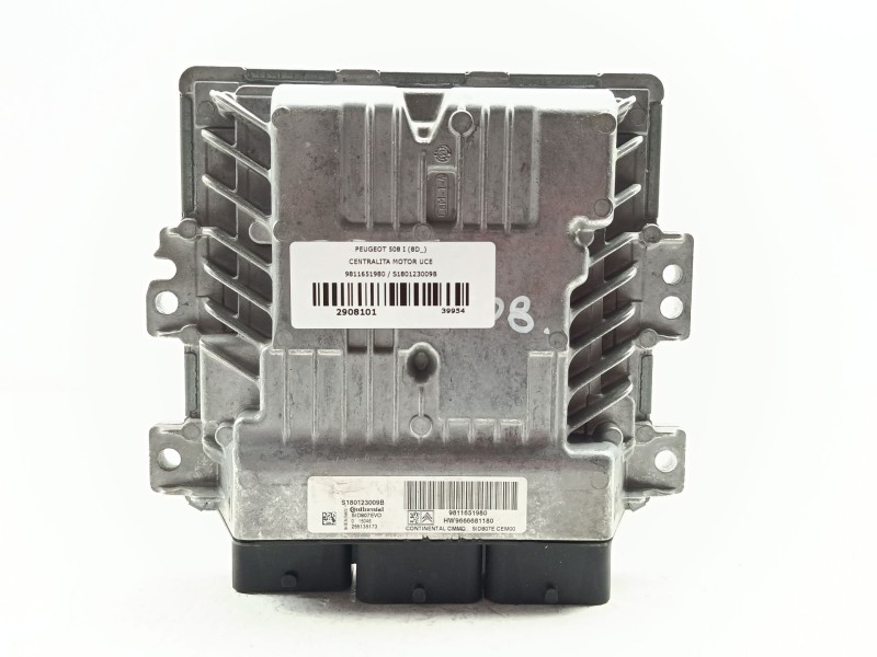 Recambio de centralita motor uce para peugeot 508 i (8d_) 1.6 hdi referencia OEM IAM 9811651980 / S180123009B  