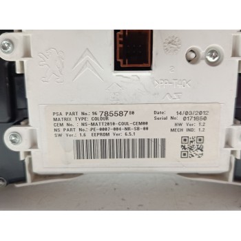 Recambio de cuadro instrumentos para peugeot 508 allure hybrid4 referencia OEM IAM 9800419880  