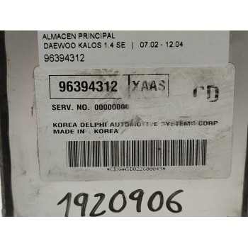 Recambio de centralita motor uce para daewoo kalos 1.4 se referencia OEM IAM 96394312  