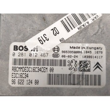 Recambio de centralita motor uce para peugeot 207 premium referencia OEM IAM 0281012467  