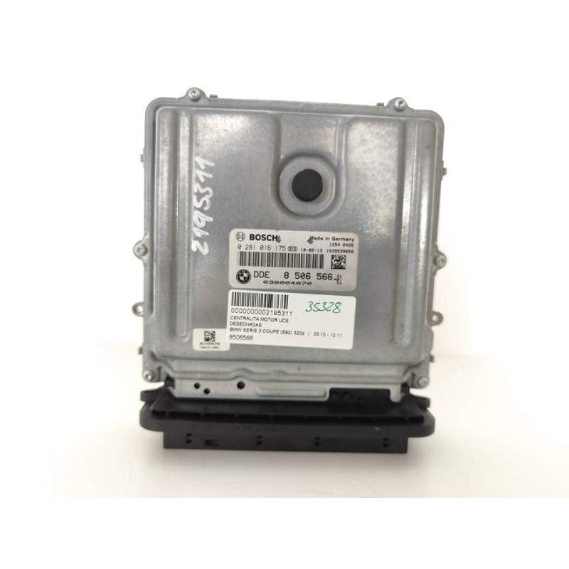 Recambio de centralita motor uce para bmw serie 3 coupe (e92) 320d referencia OEM IAM 8506566  
