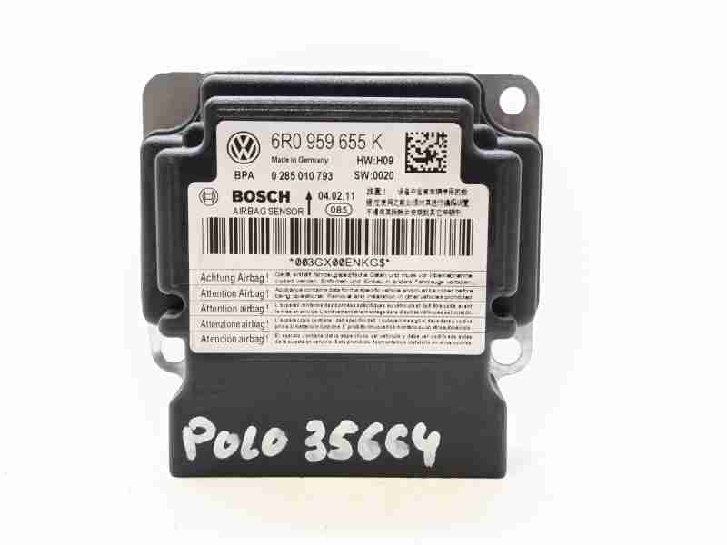 Recambio de centralita airbag para volkswagen polo (6r1) advance referencia OEM IAM 6R0959655K / 0285010793  