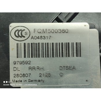 Recambio de cerradura puerta trasera derecha para land rover discovery v6 td hse referencia OEM IAM FQM500360  