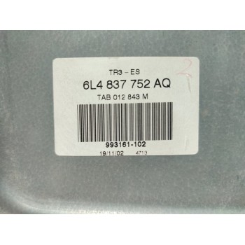 Recambio de elevalunas delantero derecho para seat cordoba berlina (6l2) fresh referencia OEM IAM 6L4837752AQ  