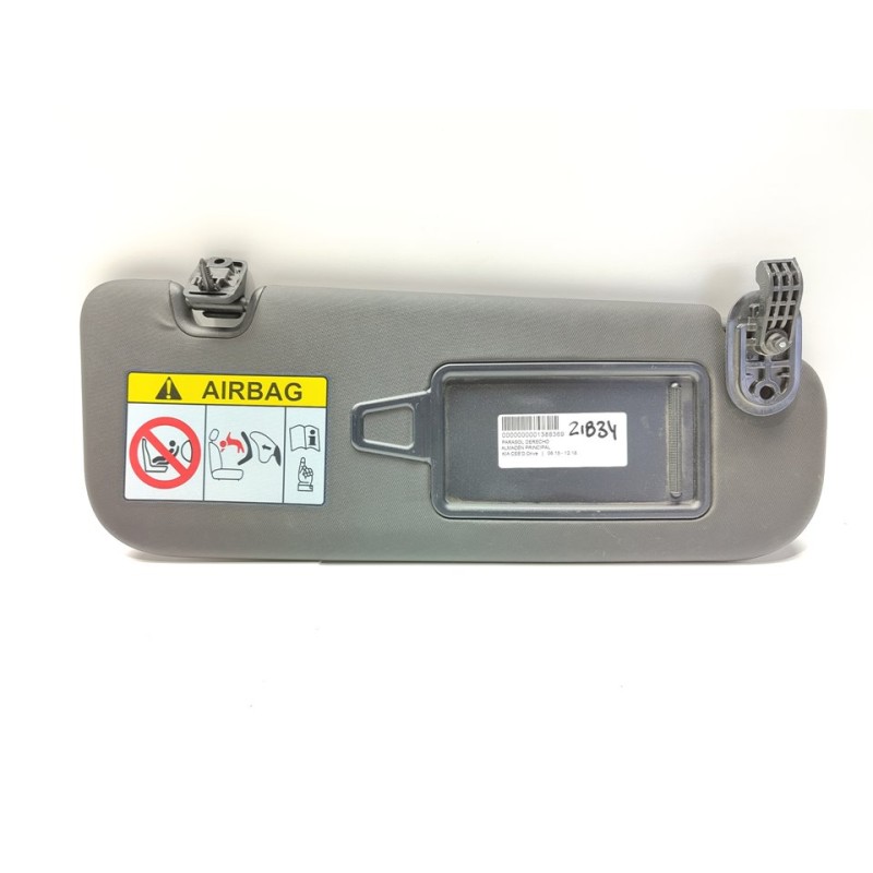 Recambio de parasol derecho para kia pro cee´d (jd) 1.6 crdi 136 referencia OEM IAM 85202A2000WK / 85202A2000ED  