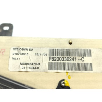 Recambio de cuadro instrumentos para renault kangoo (f/kc0) alize referencia OEM IAM 8200336241C  